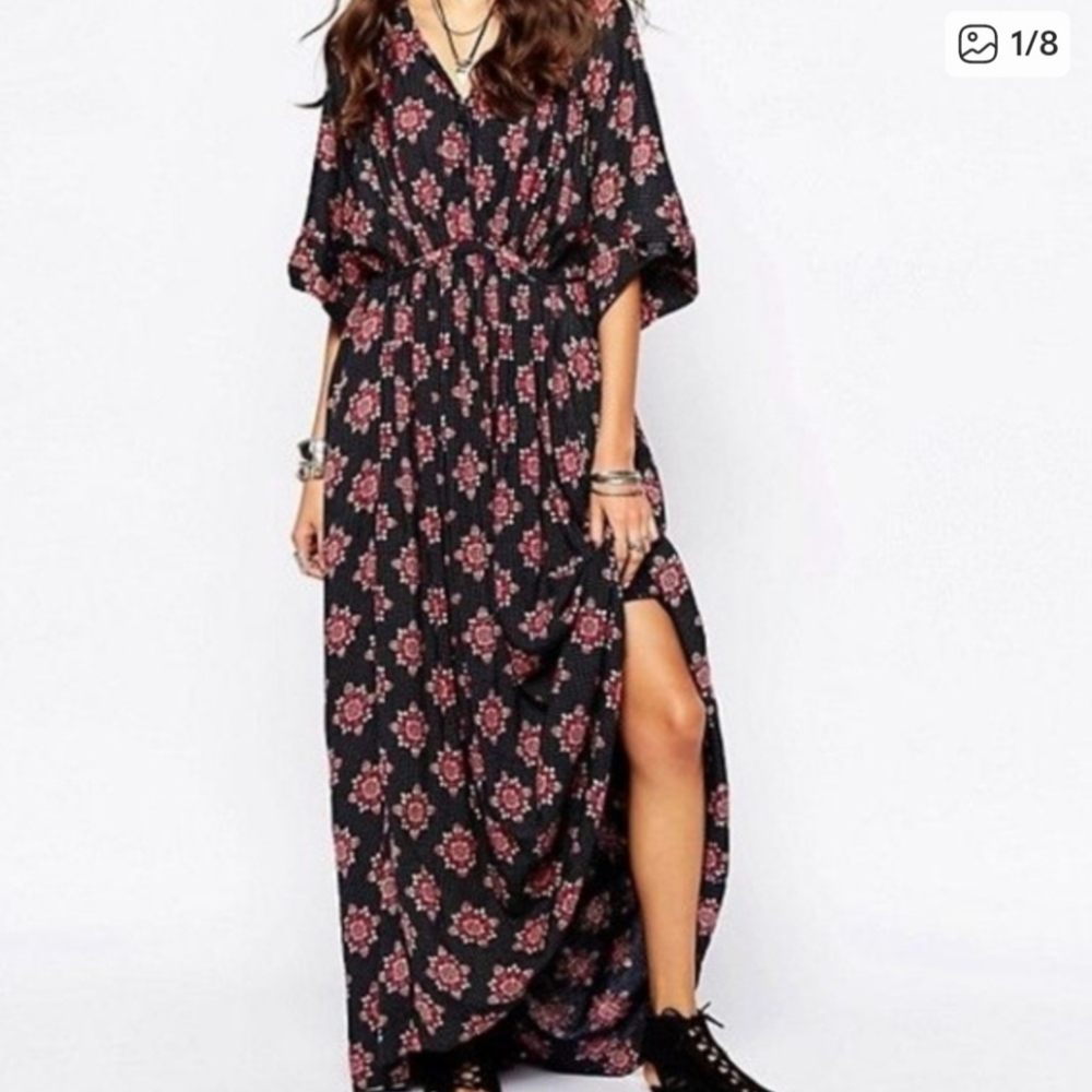 Free People Navy Oasis Maxi dress S